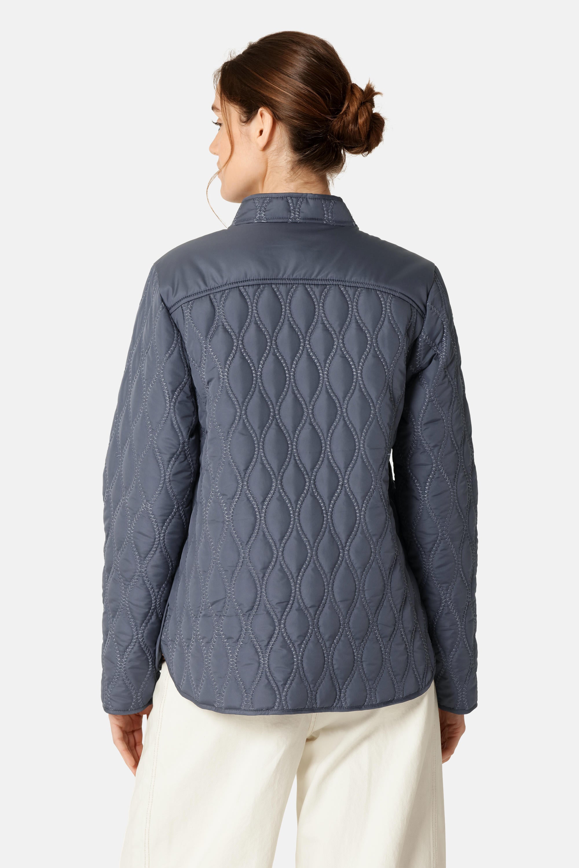 Short Quilt Jacket - Ombre Blue